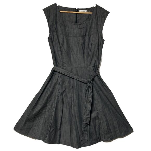 Calvin Klein Dresses & Skirts - Calvin Klein Gray Womens Dress Sz. 10 Casual Flared Business Work